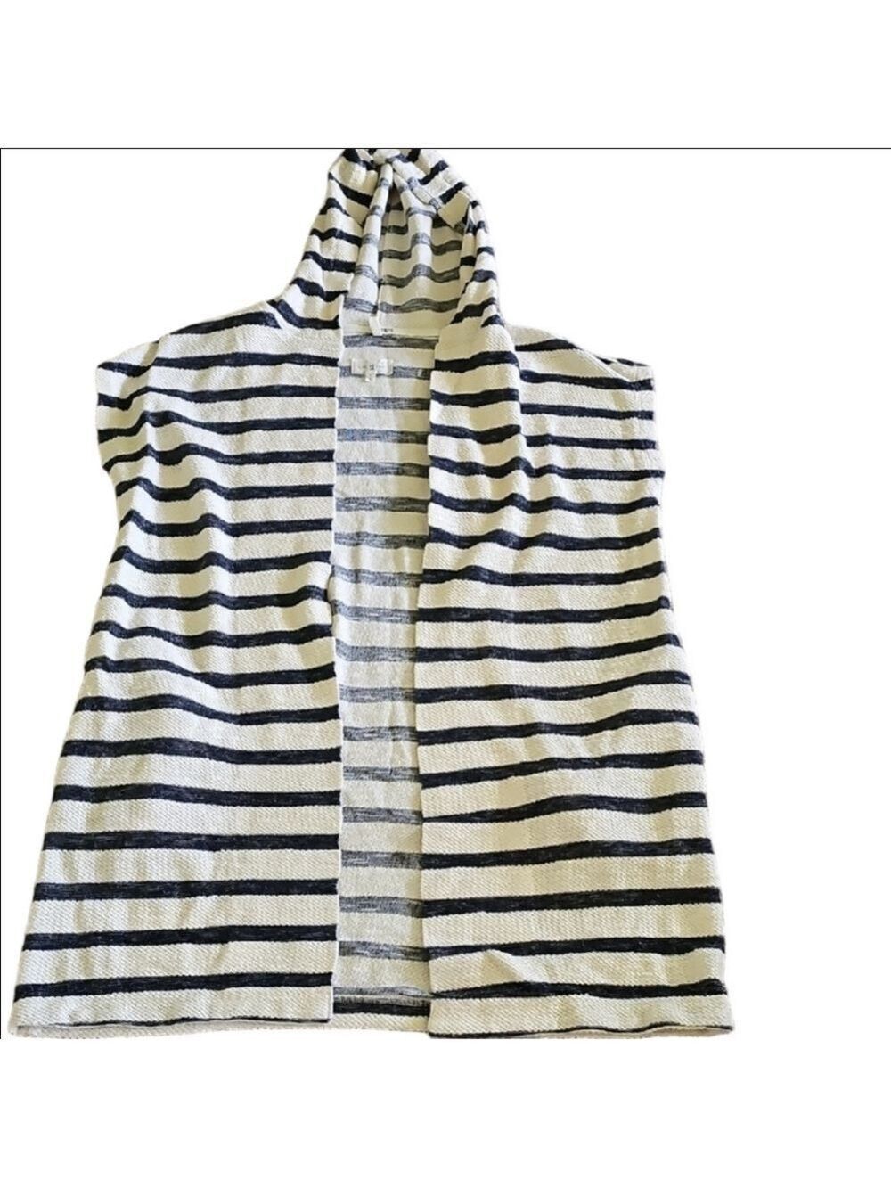 Lou & Grey Black and White Striped Knit